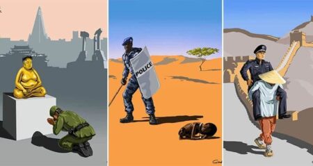 Gunduz Agayev Illustrates World's Strictest Police Forces