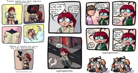 Hilarious Comics Living With Cats