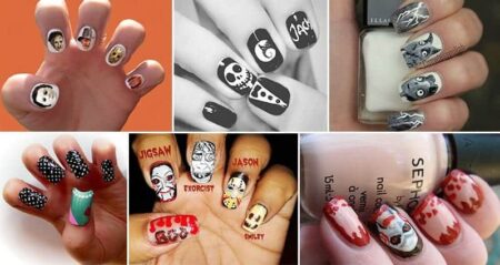 Horror Movie Inspired Nail Designs