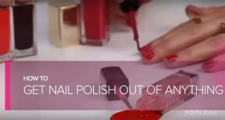 How To Remove Nail Polish Stains From Fabrics