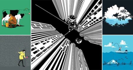 Illustrated Optical Illusions T-shirt