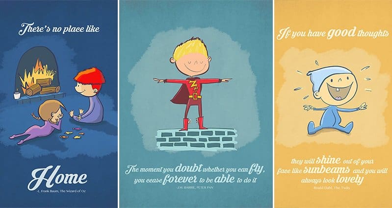 10 Adorable Illustrations Of Quotes From Well Known Children's Books
