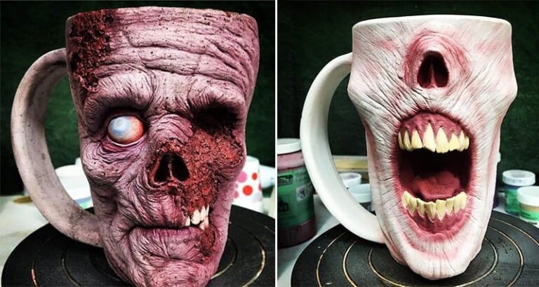Creepy Monster Mugs For The Horror Fan’s Morning Coffee Kevin 'Turkey' Merck Monster Mugs