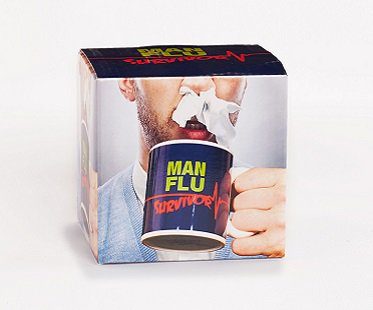 Man Flu Survivor Mug box