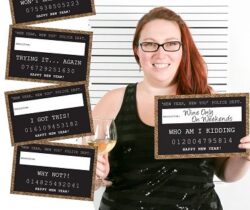 Resolutions Mug Shot Signs