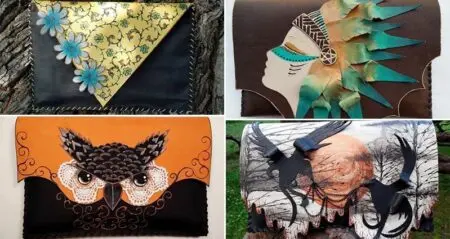 Roxana Nicolae Artist Collage Clutch Bags