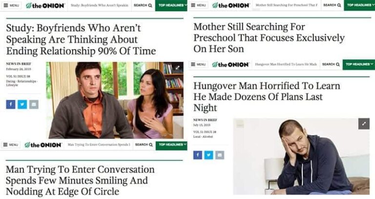'The Onion' Headlines Close To Real Life