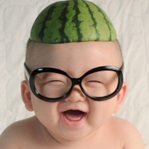 baby glasses melon head