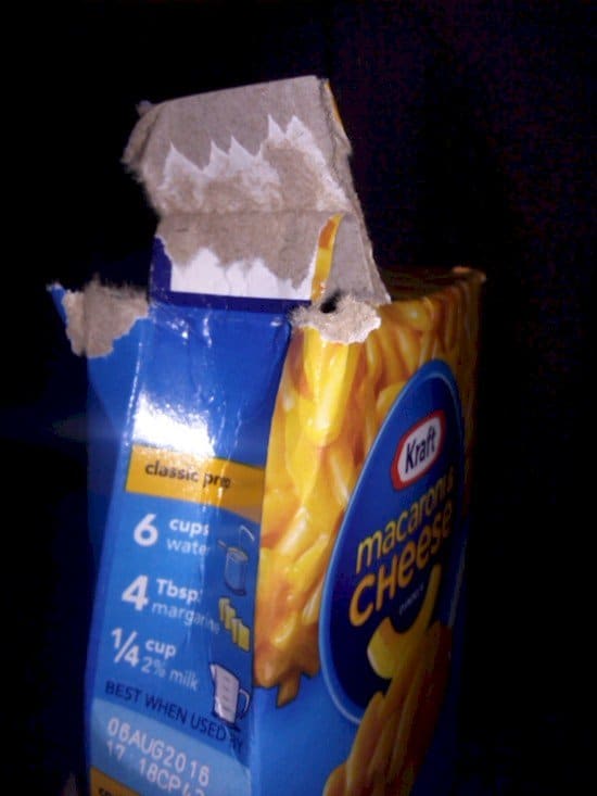 badly opened package