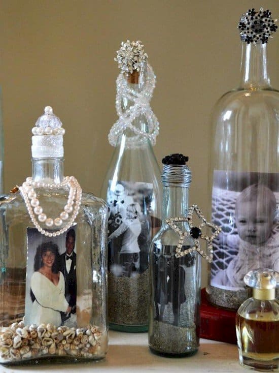 bottle photo frames