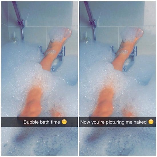 bubble bath naked