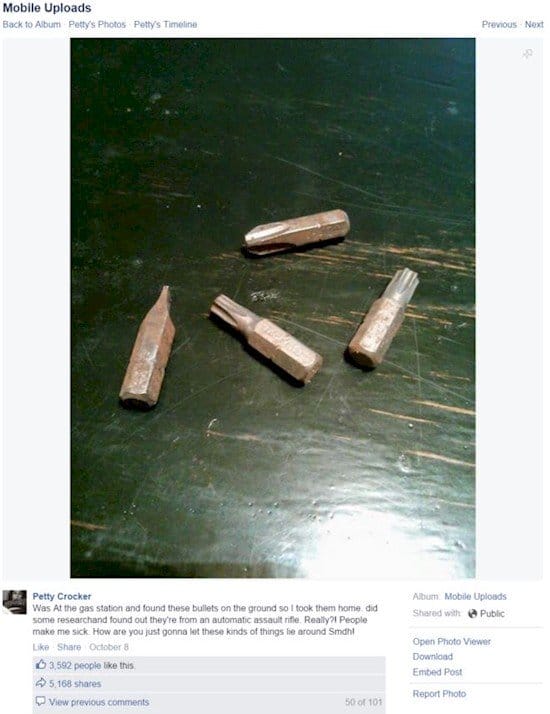 bullets media post