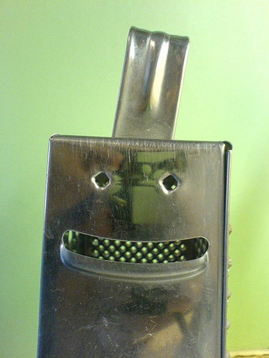 cheese grater face