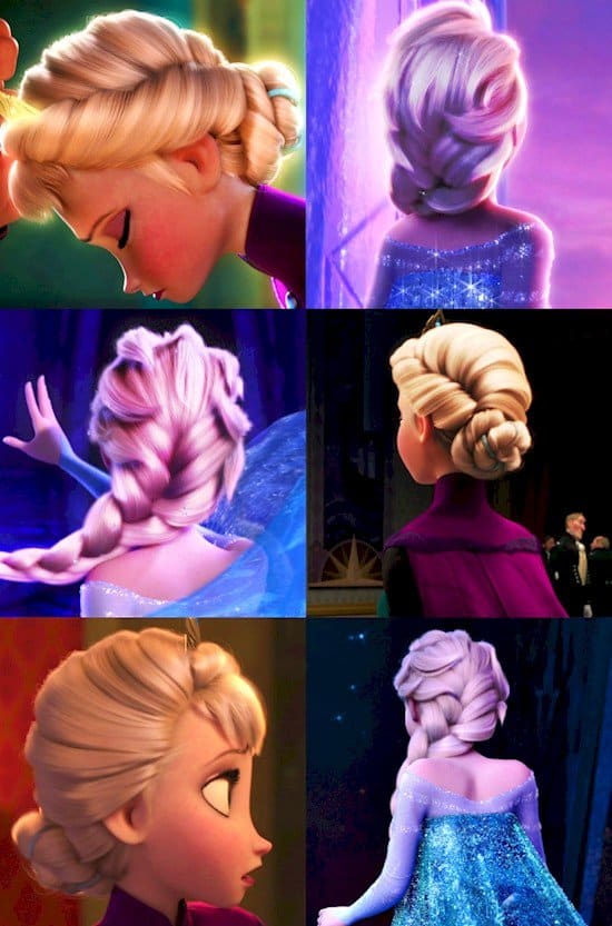 elsa hair