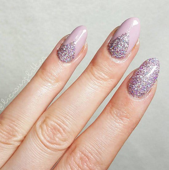 glitter manicure