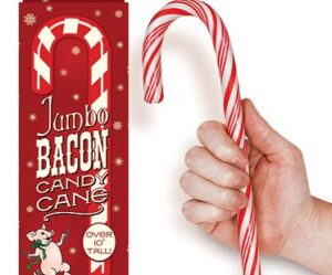 jumbo bacon candy cane