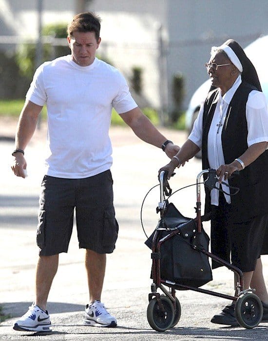 mark walhberg nun