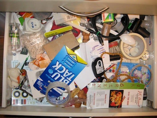 messy drawer