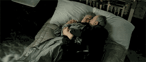 old couple bed titanic