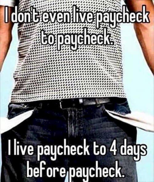 paycheck to paycheck