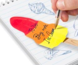 rocket lolly sticky notes