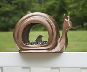 snail bird feeder