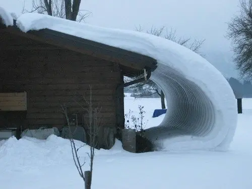 snow shape building