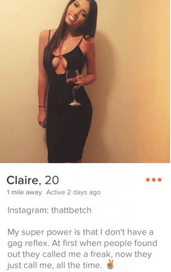 13 Girls' Tinder Profiles That Are Hilariously Crude Or Just Plain Wei...