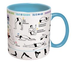 yoga poses mug