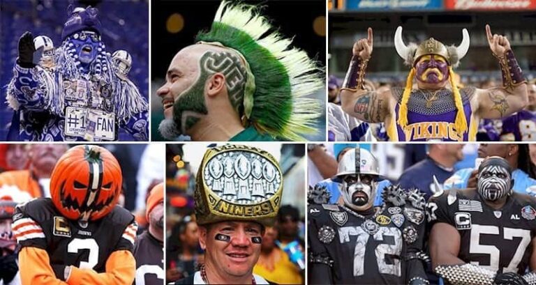 Football Fans Dressing Up Extreme