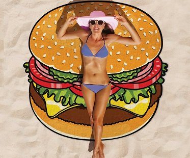 Giant Burger Beach Blanket