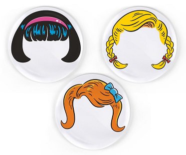 Girl Hairstyle Plates set