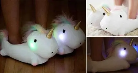 Unicorn Light-Up Slippers