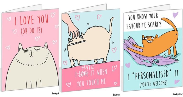 Valentine's Day Cards Cats
