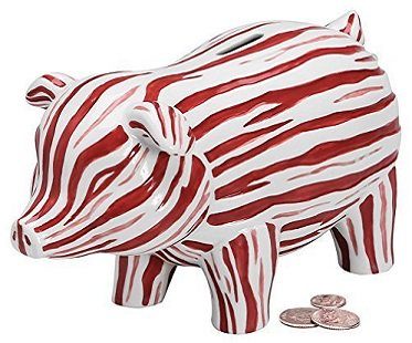bacon piggy bank