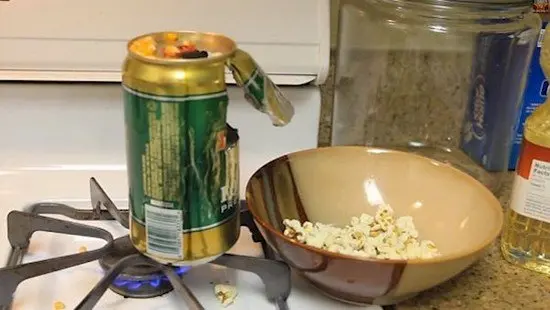 beer can popcorn