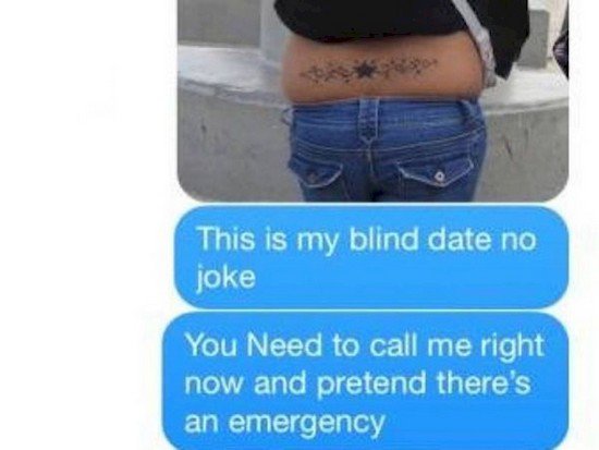 blind date text