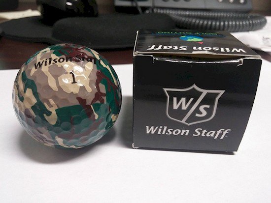 camo golf ball