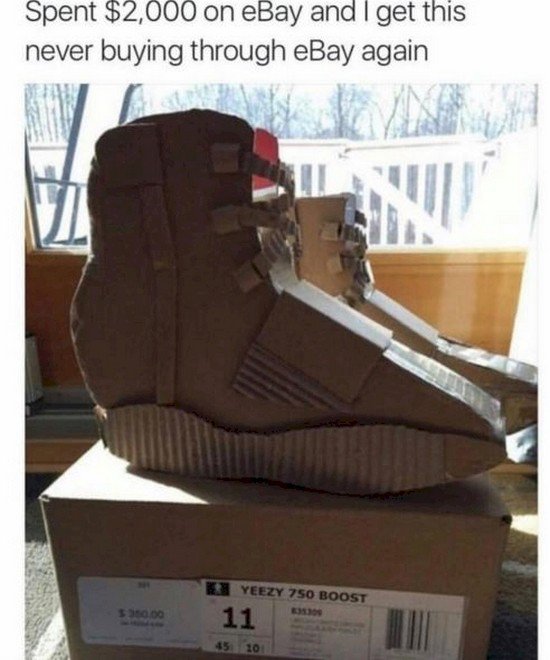 cardboard boots