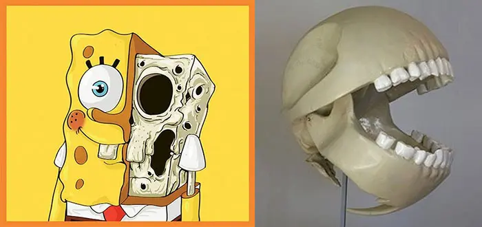 Artists Illustrate What Famous Cartoon Skeletons Might Look Like