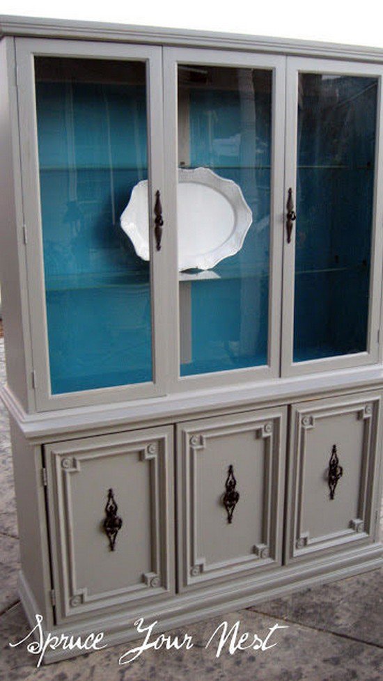 colorful display cabinet
