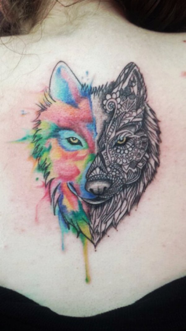 colorful-tattoos-wolf