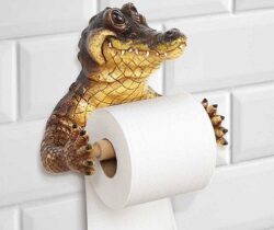 crocodile toilet paper holder