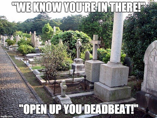 deadbeat grave