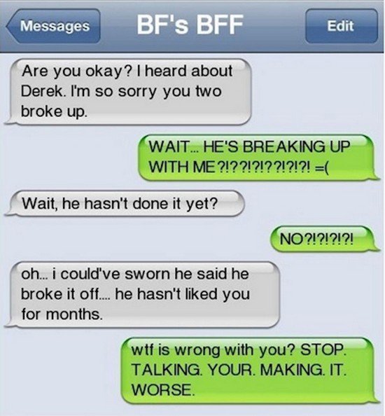 derek break up fail