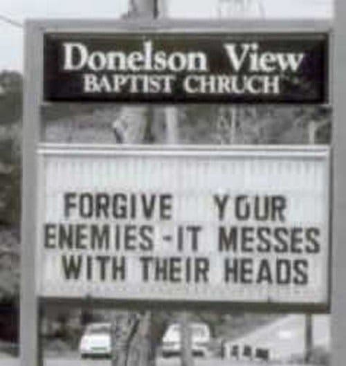 forgiveness church sign