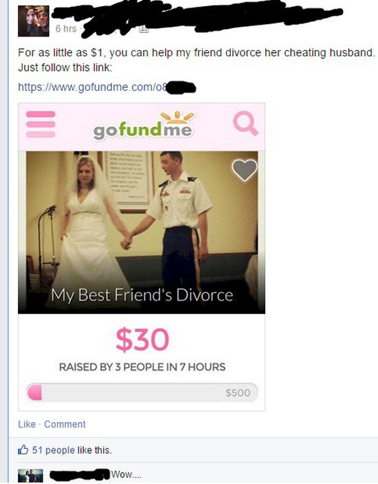 gofundme divorce