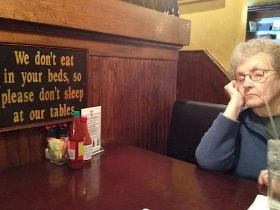 grandma rebel sleeping