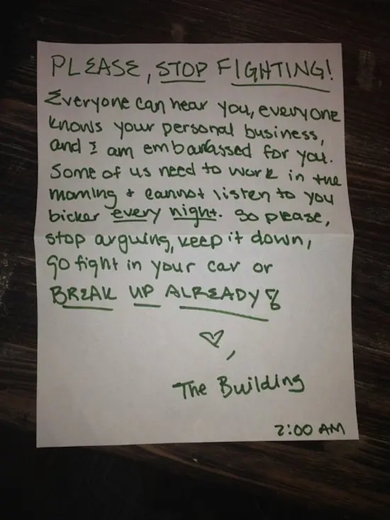 14 Hilarious Notes Left By Neighbors That Will Make You Giggle - Part 2