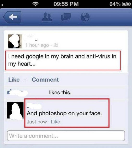 photoshop face insult